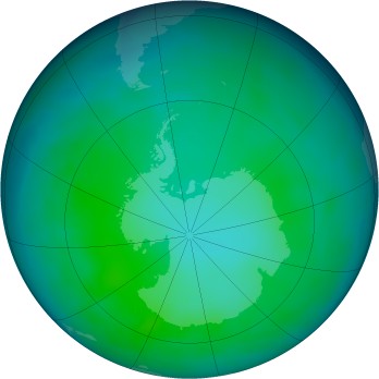 Antarctic ozone map for 2011-05